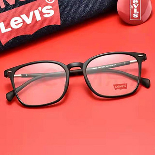 Levi's 李维斯 经典方框防蓝光镜3099/7031 3099-C01-53 +擦镜纸30片+蓝牙耳机