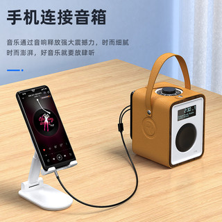 Biaze 毕亚兹 3.5mm转双莲花 音频线一分二 AUX立体声音响线  红白2RCA公对公连接线 手机电脑音响功放转接线 1.5米