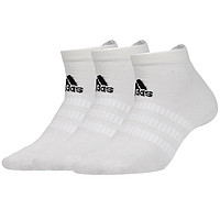 限尺码：adidas 阿迪达斯 男女款短筒袜子 三双装