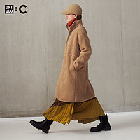 UNIQLO 优衣库 设计师合作款女装UNIQLO : C仿羊羔绒摇粒绒立领大衣461658