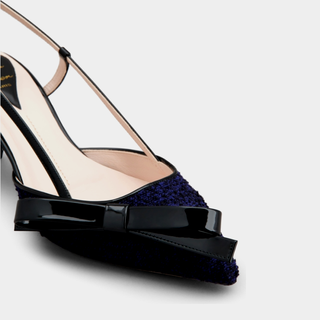 Roger Vivier 罗杰维维亚 女士高跟鞋 RVW63836510SKJ 藏青色/黑色 35.5