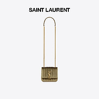 SAINT LAURENT 圣罗兰 女士羊皮革斜挎包 538439FAB6Q3346 淡橄榄色 小号