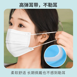 剧集 医用外科口罩一次性医疗三层正规成人女单独独立包装白色