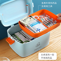 药箱家庭装家用大容量医药箱便携收纳盒急救小宿舍学生常备小药盒
