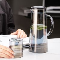 青苹果家用冷水壶桶冰箱凉水杯耐高温玻璃冰水壶夏冷泡瓶果汁茶罐