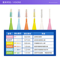 DENTALPRO 丹特博 齿间清洁牙刷10支装刷头牙缝刷正畸牙间隙护龈