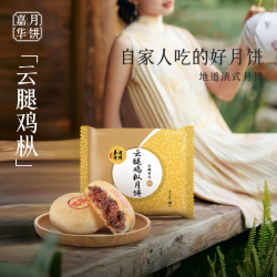 嘉年华 jiahua food/嘉华云腿鸡枞月饼80g云南特产中秋月饼经典酥皮组合