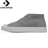 匡威(Converse)中帮帆布鞋女 开口笑 运动休闲鞋子 春夏平底板鞋男 169443 35