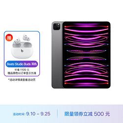 Apple 苹果 iPad Pro 11英寸 2022年款(1TB WLAN版/M2芯片/MNXK3CH/A)深空灰色