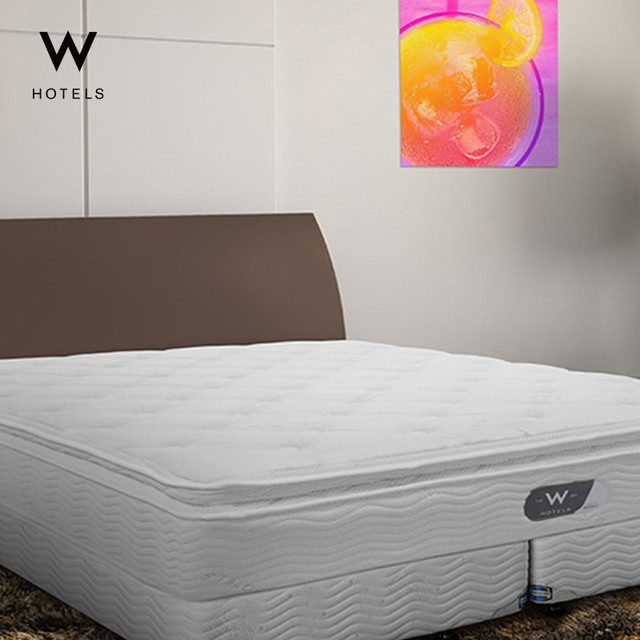 W HOTELS W酒店床垫床架 五星级酒店1.5m1.8米护脊独立弹簧床垫 席梦思定制