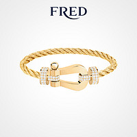 FRED 斐登 FORCE 10系列 0J0012-6B1119 几何18K黄金钻石手绳 1.58克拉 14cm 金色