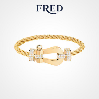 FRED 斐登 FORCE 10系列 0J0012-6B1119 几何18K黄金钻石手绳 1.58克拉 15cm 金色