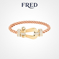 FRED 斐登 FORCE 10系列 0J0012-6B1120 几何18K黄金钻石手绳 1.58克拉 15cm 玫瑰金色
