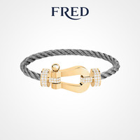 FRED 斐登 FORCE 10系列 0J0012-6B1121 几何18K黄金钻石手绳 1.58克拉 15cm 精钢原色