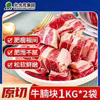 牛腩块原切冷冻生鲜牛肉2kg