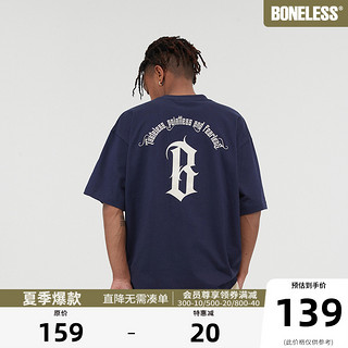 BONELESS 基础字体LOGO短袖T恤 K1271