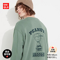 UNIQLO 优衣库 PEANUTS卫衣长袖史努比亲子T恤464505