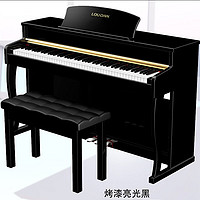 京东百亿补贴：LOUDAN 露丹 电钢琴 烤漆亮黑+重锤键盘+纯钢音色+双人琴凳子