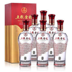 抖音超值购wuliangye五粮液五粮金樽整箱6瓶装浓香型白酒装正宗纯粮酒