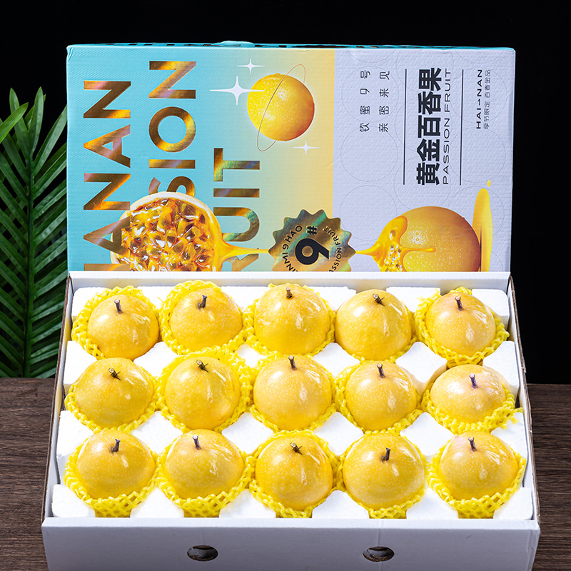 黄金百香果5斤新鲜整箱当季钦蜜9号特大甜果酱中秋水果礼盒