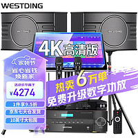 WESTDING 威斯汀 家庭ktv音响套装唱歌全套设备 108升级版+393+K81+T8-2T