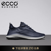 ECCO爱步轻盈运动男鞋 牛皮休闲鞋简约低帮鞋 适动360 821304 白色82130401152 46