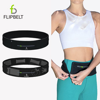 Flipbelt 飞比特Flipbelt跑步运动腰包女腰带旅行装备健身隐形男跑步手机包侧开式经典黑XS