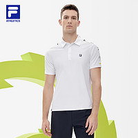 抖音超值购：FILA 斐乐 男装夏季运动休闲翻领短袖polo衫A11M233108F