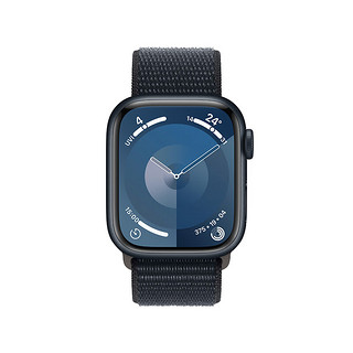 Apple 苹果 Watch Series 9 智能手表 GPS款 41mm 午夜色 回环式运动表带