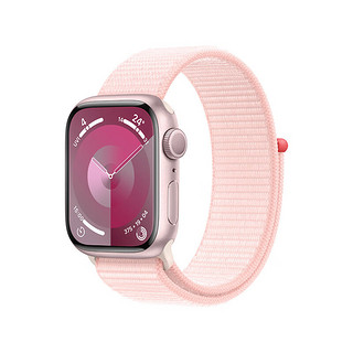 Apple 苹果 Watch Series 9 智能手表 GPS款 45mm 亮粉色 回环式运动表带