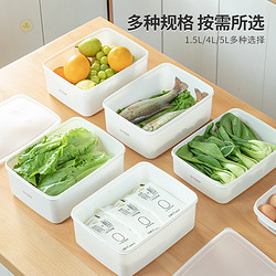 日日琪 日本家用冰箱母乳冷冻保鲜盒食物食品密封盒塑料水果可冷藏收纳盒