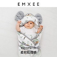 EMXEE 嫚熙 婴儿纱罗包被包单秋冬季初生宝宝防踢抱被襁褓儿童新生儿包巾