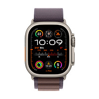 Apple 苹果 Watch Ultra2 智能手表 GPS+蜂窝版 49mm 钛金属 靛蓝色 高山回环表带 中号