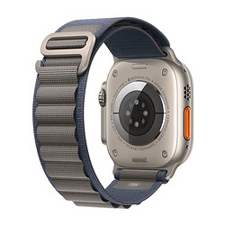 Apple 苹果 2023新款  2苹果手表Ultra官网智能运动手表GPS + 蜂窝款 蓝色 高山回环表带 大号 官