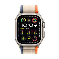 Apple 苹果 Watch Ultra2 智能手表 GPS+蜂窝版 49mm 钛金属 橙配米色 野径回环表带 M/L