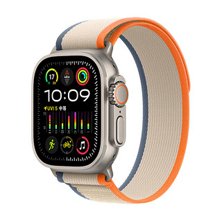 Watch Ultra2 智能手表 GPS+蜂窝版 49mm 钛金属 橙配米色 野径回环表带 M/L