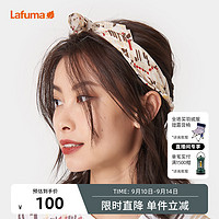 Lafuma 乐飞叶 户外露营骑行印花防晒速干围脖方巾女头巾百搭丝巾