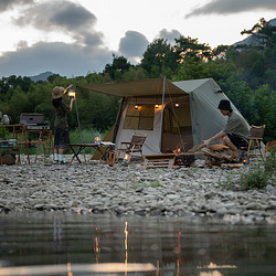 Naturehike 挪客户外 挪客（NatureHike）屋脊帐篷 户外露营3-4人野营便携折叠帐篷防雨防风 徒步绿