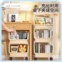 小推车置物架厨房卧室落地多层零食整理架移动卫生间收纳储物架