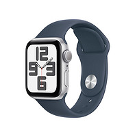 Apple 苹果 Watch SE 2023款 智能手表 GPS版 44mm 风暴蓝色 橡胶表带 M/L