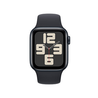 Apple 苹果 Watch SE 2023款 智能手表 GPS+蜂窝版 40mm 午夜色 橡胶表带 M/L