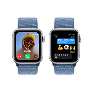 Apple 苹果 Watch SE 2023款 智能手表 GPS版 40mm 风暴蓝色 回环式运动型表带