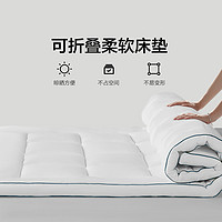 88VIP：MERCURY 水星家纺 A类磨毛抗菌防螨软床垫可折叠单双人垫子床褥床上用品