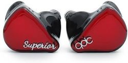 qdc SUPERIOR Vermilion Red  同轴双磁电路&双频结构 采用IEM2pin连接器 高分辨率听觉/显示器/现场/游戏