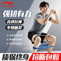 LI-NING 李宁 弹力带健身男拉力带阻力带力量训练腿部田径弹力绳圈肌肉康复