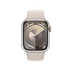 Apple 苹果 Watch Series 9 智能手表 GPS款 41mm 星光色 橡胶表带 S/M