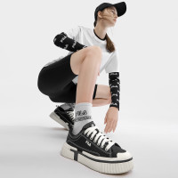 FILA 斐乐 女鞋断层鞋休闲时尚舒适帆布鞋女复古耐磨轻便日常百搭帆布鞋