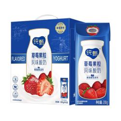 JUST YOGHURT 纯甄 草莓果粒风味酸奶200g*10包