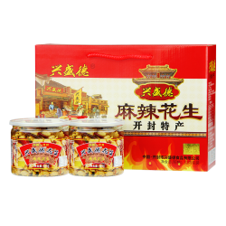 固佳 仲景 [河南馆]开封五香美味花生 河南开封特产花生仁下酒菜  一刀麻辣仁花生礼盒 325g