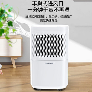 Hisense 海信 家用除湿机 干衣/抽湿机 卧室除湿器轻音防潮去湿器 10L/天（适用40m²）